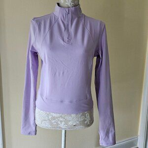 YOGALICIOUS LUX Crosstrain Purple Everyday Half Zip Jacket NWT Size M